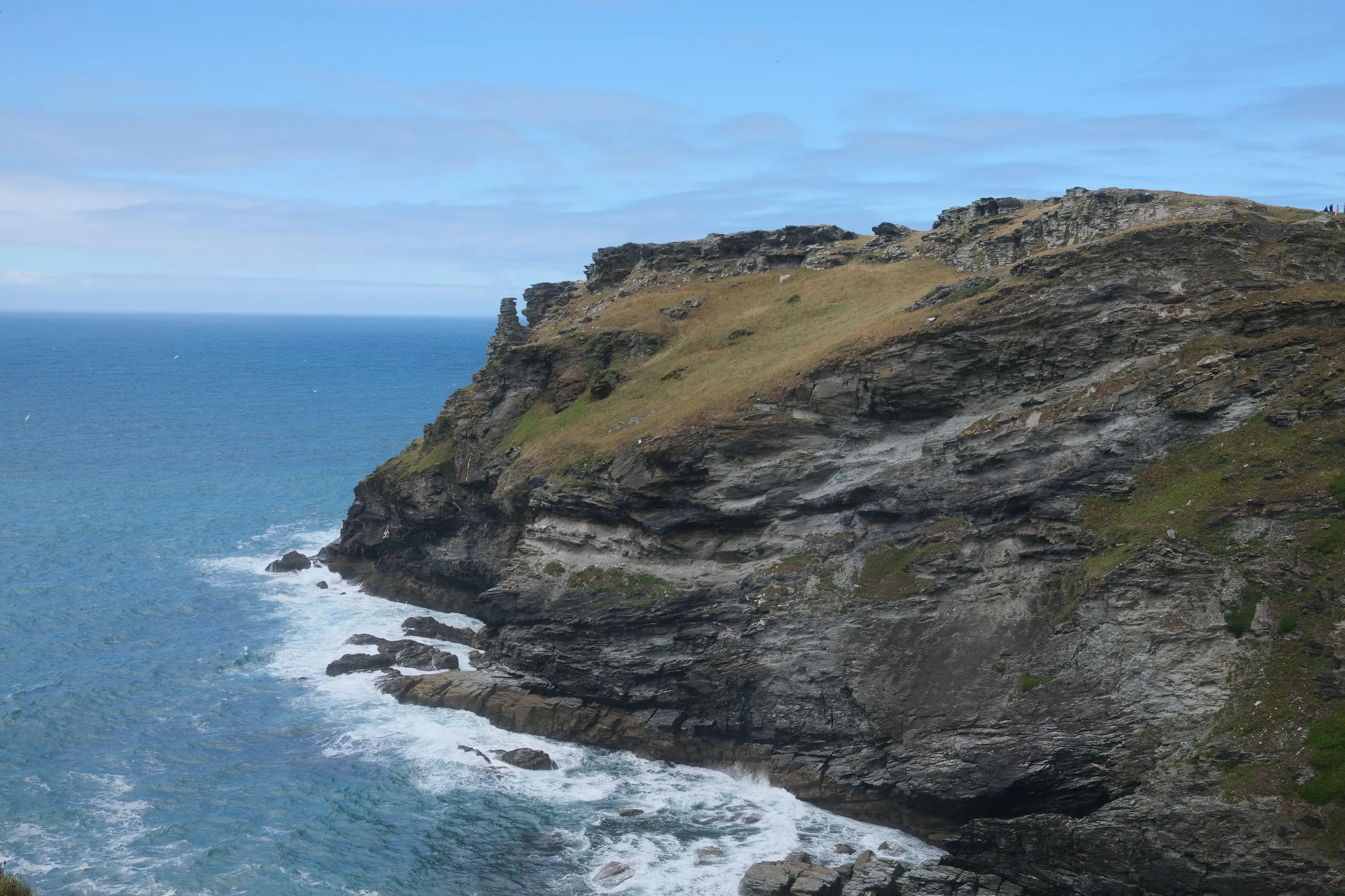 The same headland from further along the path.
